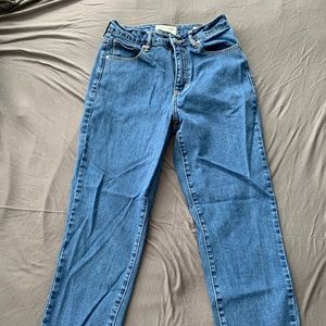 Straight leg mom jeans